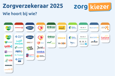 Zorgverzekeraars marktaandeel Infographic 2025